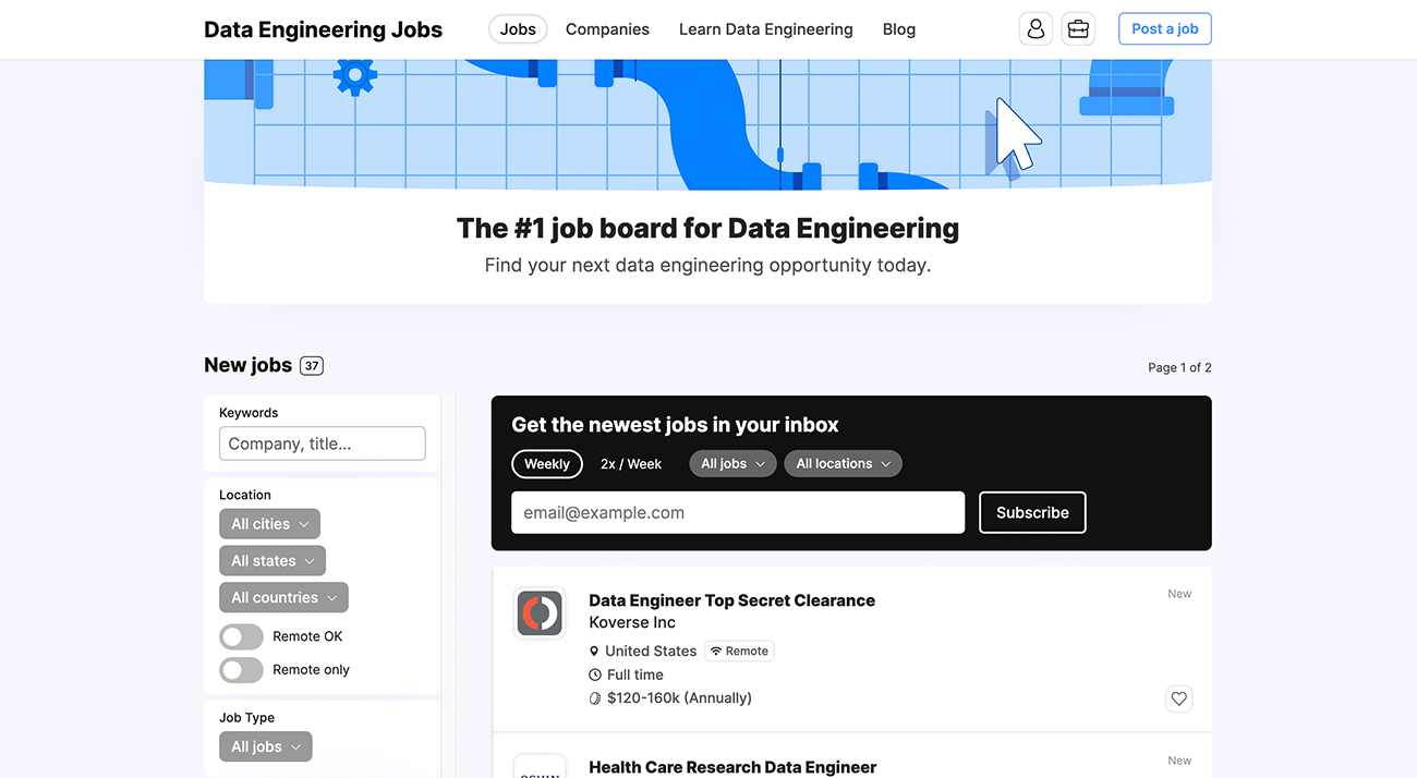 Data Engineering Jobs