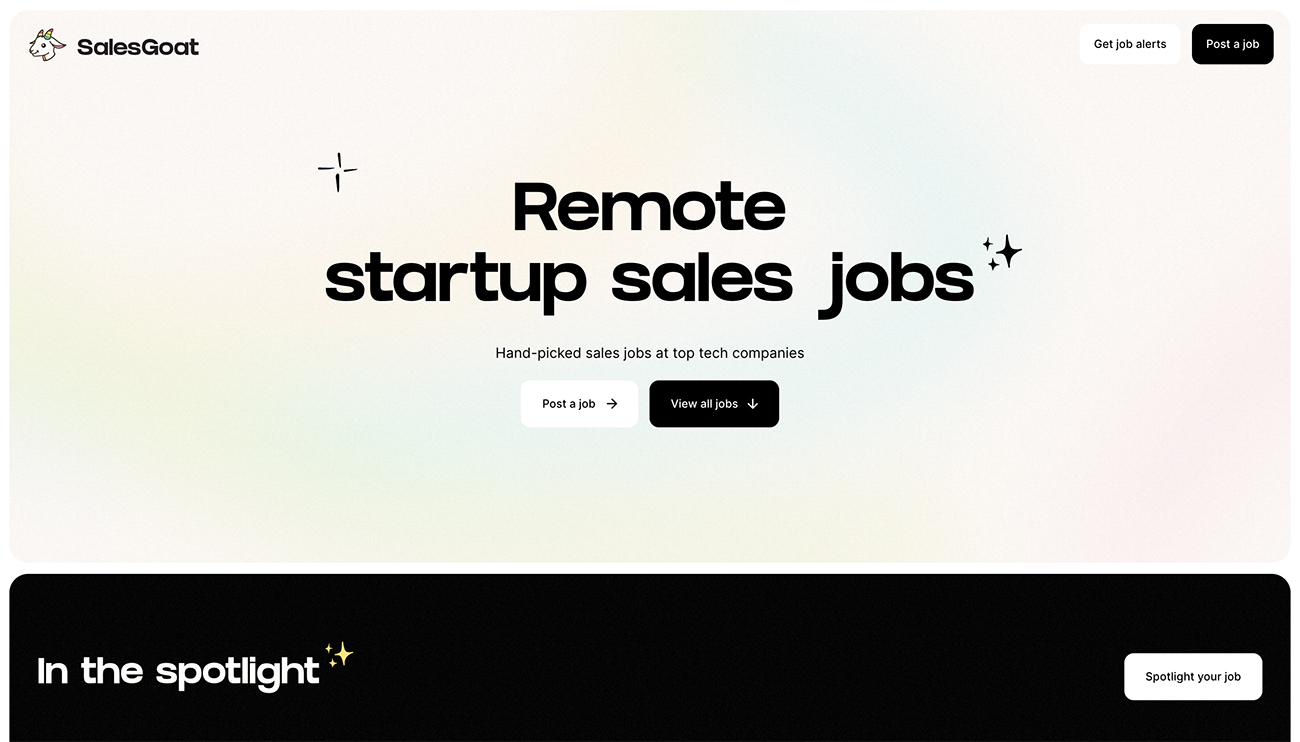 Startup Sales Jobs
