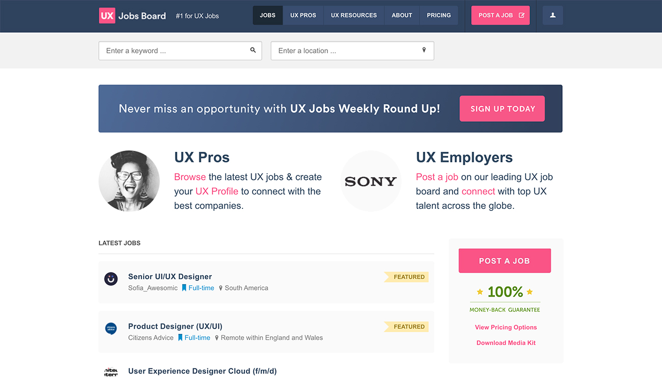 UX Jobs Board